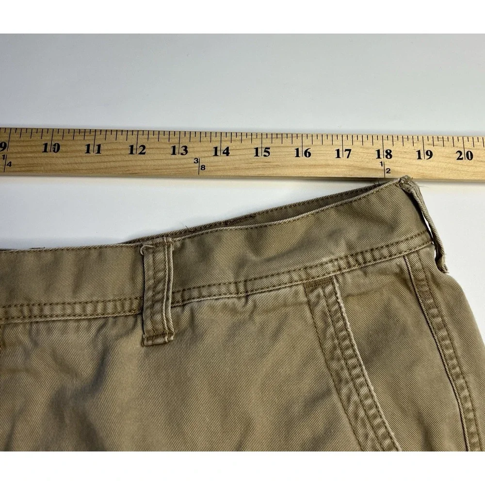 Y2K Old Navy‎ Men Khaki Cargo Shorts 40 Grunge Skate Utility Outdoor